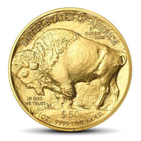 złota moneta bizon