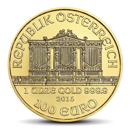złota moneta filharmonicy